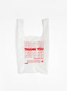 Thank you Bag Red on White by Open Editions at Couverture & The Garbstore
Front View