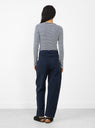 Twisted Seam Trouser Navy by YMC at Couverture & The Garbstore
Back View