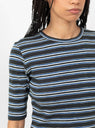 Charlotte Short Sleeve T-Shirt Blue Multi by YMC at Couverture & The Garbstore
Close-up