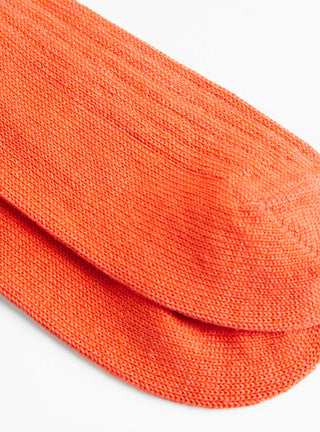 Linen Cotton Socks Orange Red by ROTOTO at Couverture & The Garbstore
Close-up