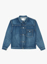 Single Pocket Denim Jacket Medium Dark Blue Damage by Ciota at Couverture & The Garbstore
Front 