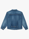 Single Pocket Denim Jacket Medium Dark Blue Damage by Ciota at Couverture & The Garbstore
Back 