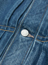 Single Pocket Denim Jacket Medium Dark Blue Damage by Ciota at Couverture & The Garbstore
Close-up2