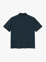 Surf Polo Shirt Neptune Blue Stripe by Polar Skate Co. at Couverture & The Garbstore
Back View