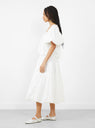 Serenata Dress Off White by Renata Brenha at Couverture & The Garbstore 
Side View