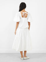 Serenata Dress Off White by Renata Brenha at Couverture & The Garbstore 
Back View