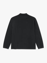 Serge Long Sleeve Polo Shirt Black by Polar Skate Co. at Couverture & The Garbstore
Back View