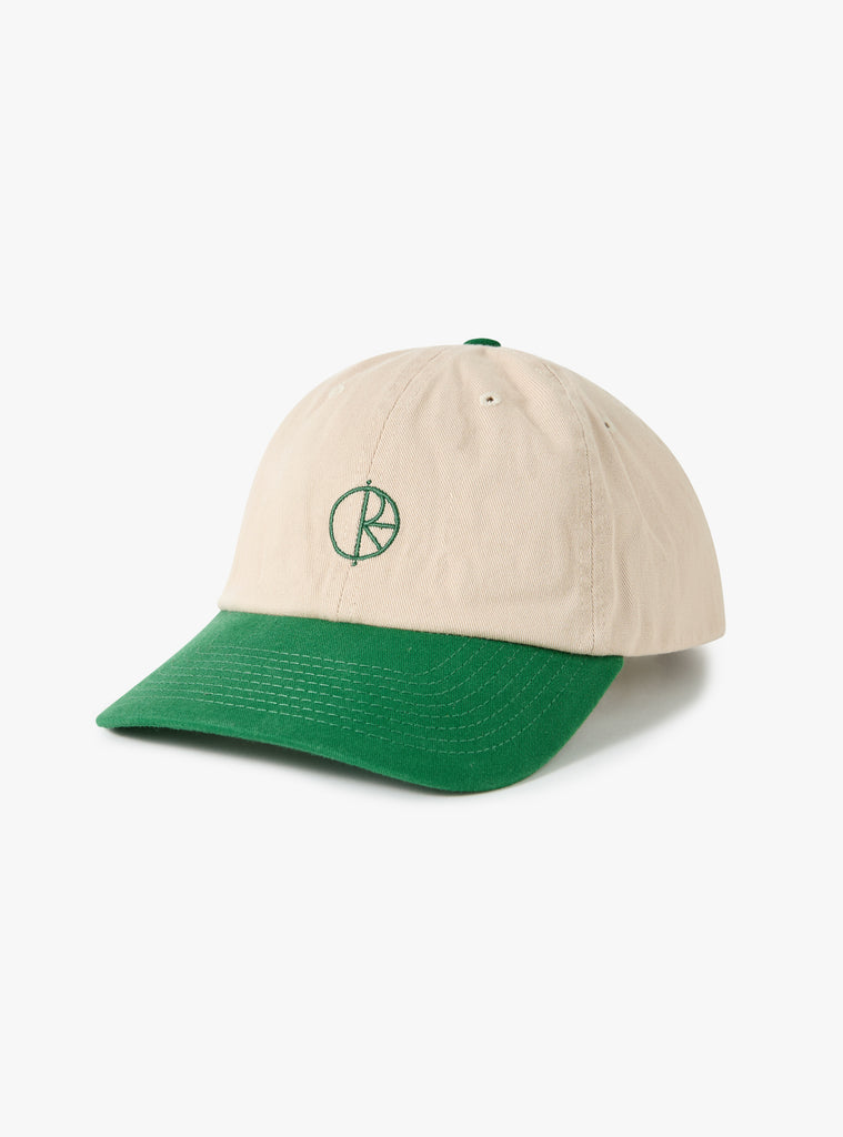 Sai Cap Stroke Logo Ecru & Green by Polar Skate Co. at Couverture & The Garbstore