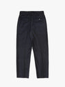 Flat Front Trouser Navy Pinstripe by Carter Young at Couverture & The Garbstore
Back View