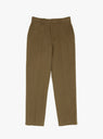 Flat Front Trouser Wood by Carter Young at Couverture & The Garbstore
Front View