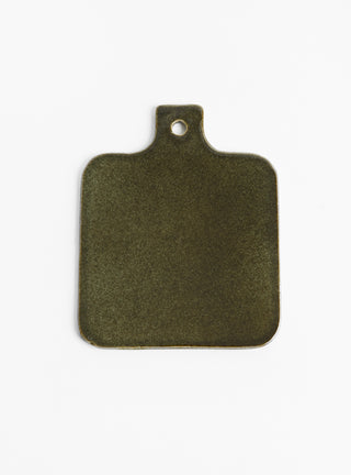 Spiro Presentation Plate Dark Green by Pomax at Couverture & The Garbstore Top View