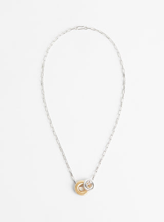 Moneta Necklace Silver Gold by Laura Lombardi at Couverture & The Garbstore 