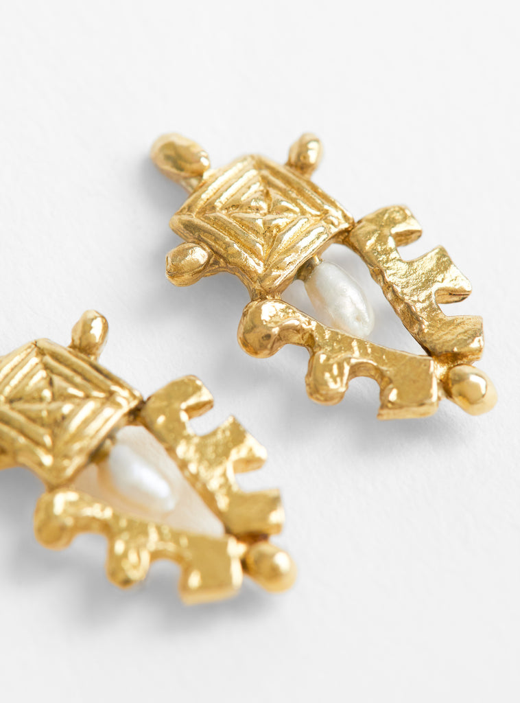 The Circus Cowboy Studs Brass by Ruby Jack at Couverture & The Garbstore
Close-up