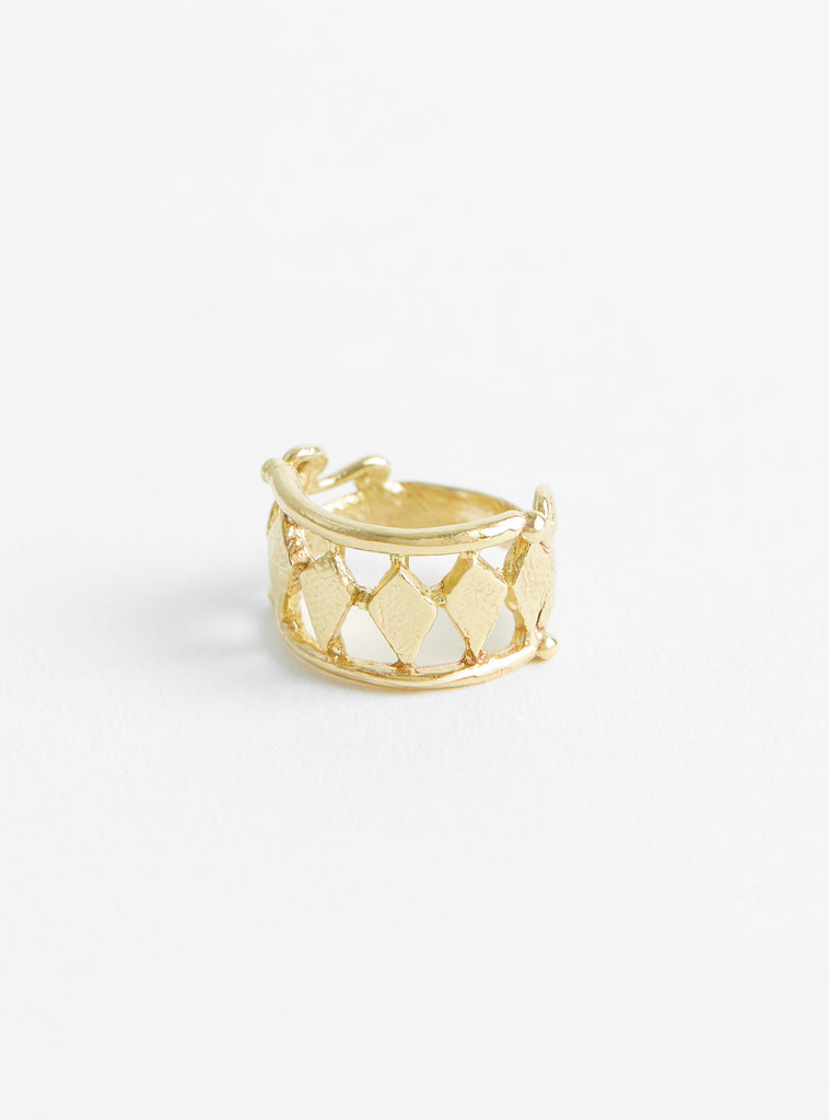 The Harlequin Ring Brass by Ruby Jack at Couverture & The Garbstore