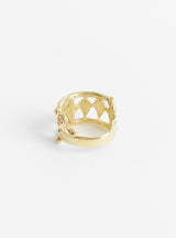 The Harlequin Ring Brass by Ruby Jack at Couverture & The Garbstore