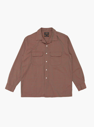 Open Collar Shirt Slab Chambray Red by Beams Plus at Couverture & The Garbstore
Front