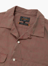 Open Collar Shirt Slab Chambray Red by Beams Plus at Couverture & The Garbstore
Close up