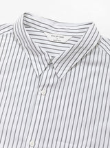 Regular Collar Shirt White Stripe by Still by Hand at Couverture & The Garbstore
Close-up