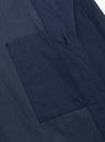 Silicone Coated Shirt Jacket Deep Blue by Still by Hand at Couverture & The Garbstore 
Close-up2