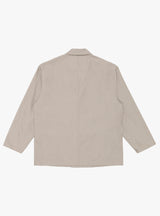 Cupro Mixed Easy Jacket Greige by Still by Hand at Couverture & The Garbstore
Back 