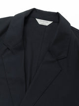 Cupro Mixed Easy Jacket Dark Navy from Still By Hand at Couverture & The Garbstore
Close-up