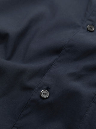 Cupro Mixed Pullover Shirt Navy from Still By Hand at Couverture & The Garbstore
Close-up