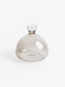 Acorn Vase in Smoke Grey by Ilex Studio at Couverture & The Garbstore Front View