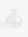 Avocado Vase in Clear by Ielex Studio at Couverture & The Garbstore
Front View