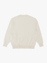 Wave Cotton Knit Pullover in Beige by Yonetomi at Couverture & The Garbstore
Back View