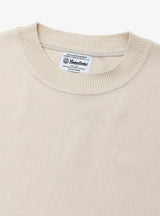 Wave Cotton Knit Pullover in Beige by Yonetomi at Couverture & The Garbstore
Close-up