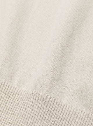 Wave Cotton Knit Pullover in Beige by Yonetomi at Couverture & The Garbstore
Detail