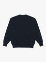 Wave Cotton Knit Pullover in Navy by Yonetomi at Couverture & The Garbstore
Back View