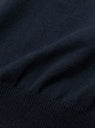 Wave Cotton Knit Pullover in Navy by Yonetomi at Couverture & The Garbstore
Detail