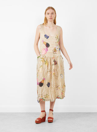 Luna Pleated Dress Pagel Gold by Julia Heuer at Couverture & The Garbstore
Front View