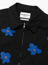 Floral Hand Embroidery Blouson Black by NÒMARYTHM TEXTILE at Couverture & The Garbstore 
Close-up