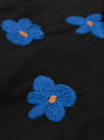 Floral Hand Embroidery Blouson Black by NÒMARYTHM TEXTILE at Couverture & The Garbstore 
Close-up2