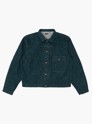 No. 4 Plant Dyed Denim 1st Jacket Green by Kapital at Couverture & The Garbstore
Front