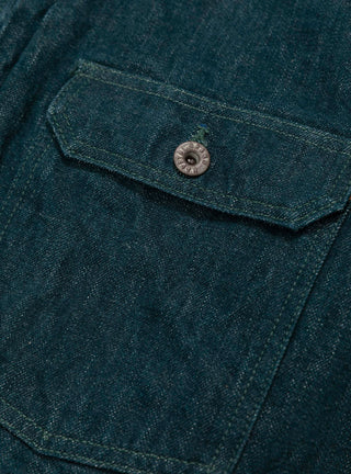 No. 4 Plant Dyed Denim 1st Jacket Green by Kapital at Couverture & The Garbstore
Close-up2