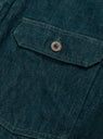 No. 4 Plant Dyed Denim 1st Jacket Green by Kapital at Couverture & The Garbstore
Close-up2