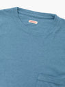 Gauze Jersey Pocket Tee Light Blue by Kapital at Couverture & The Garbstore
Close-up