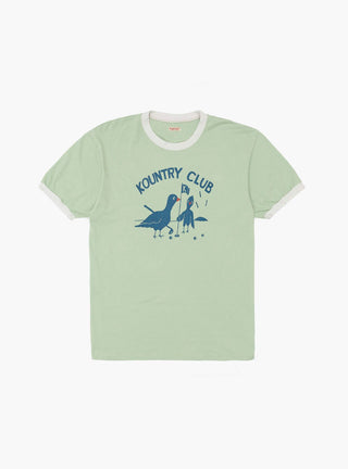 20 Jersey Ringer T-Shirt Kountry Club Mint by Kapital at Couverture & The Garbstore
Front 