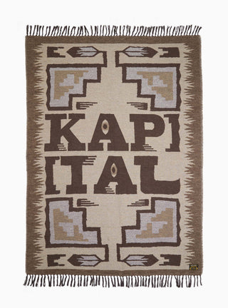 Speakeasy Blanket Brown and Beige by Kapital at Couverture & The Garbstore
Front 