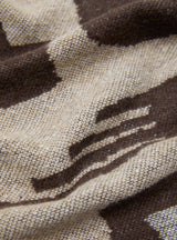 Speakeasy Blanket Brown and Beige by Kapital at Couverture & The Garbstore
Close up2