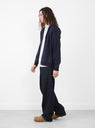 Zip Up Hooded Sweater Navy by Stussuy at Couverture & The Garbstore
Side