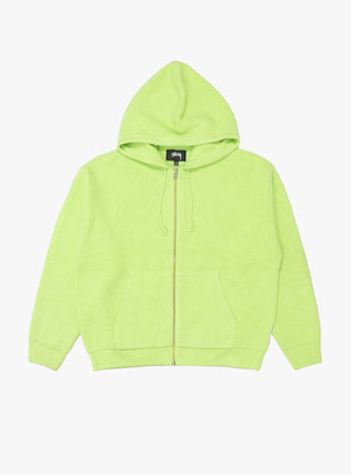 Zip Up Hooded Sweater Faded Lime by Stussy at Couverture & The Garbstore
Front