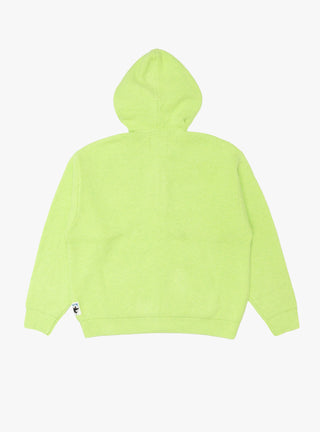 Zip Up Hooded Sweater Faded Lime by Stussy at Couverture & The Garbstore
Back