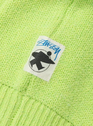 Zip Up Hooded Sweater Faded Lime by Stussy at Couverture & The Garbstore
Close up 