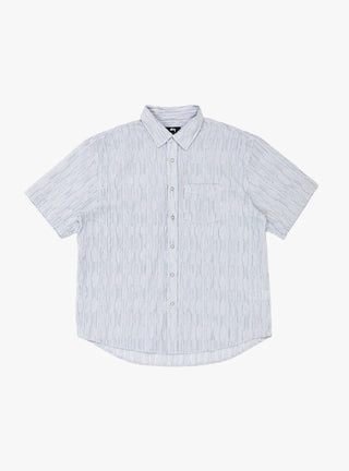 Wavy Striped Shirt Blue by Stussy at Couverture & The Garbstore
Front