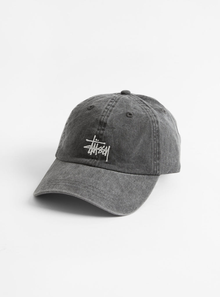 Basic Washed Low Pro Cap Charcoal by Stussy at Couverture & The Garbstore
Front 