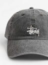 Basic Washed Low Pro Cap Charcoal by Stussy at Couverture & The Garbstore
Close up 